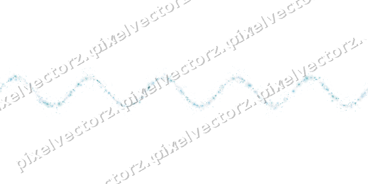 Nahtlose Glitzerwelle aus Blüten und Tropfen auf transparentem Grund