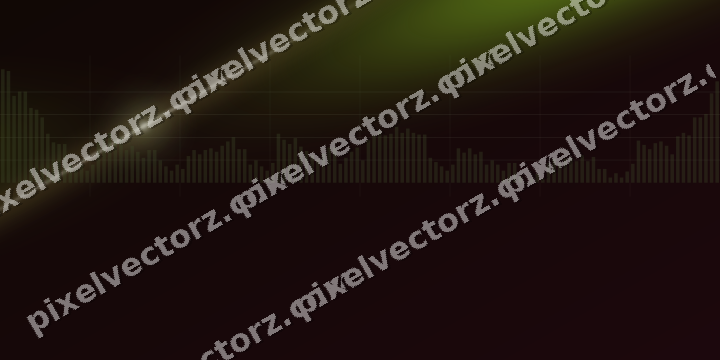 Glowing neon chart background in lime and pink