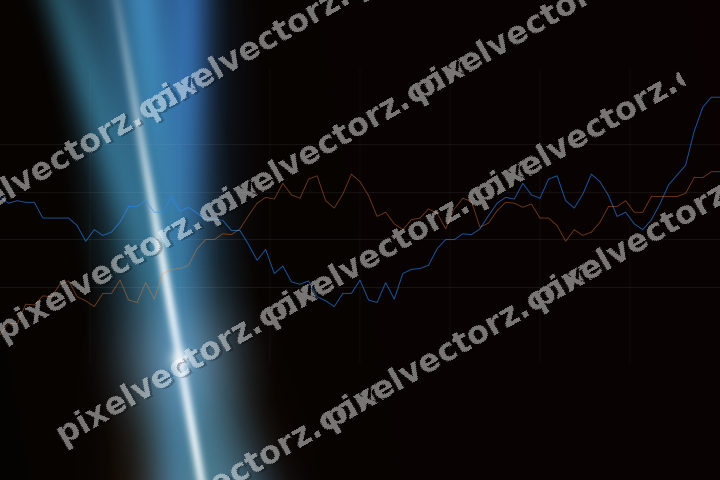 Leuchtender Neon Diagramm Hintergrund in Blau und Rot