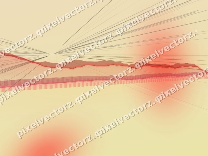 Soft pastel chart background in red and orange