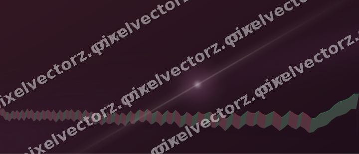 Glowing neon chart background in dark magenta and amber