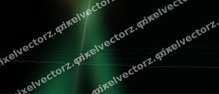 Glowing neon chart background in green and amber