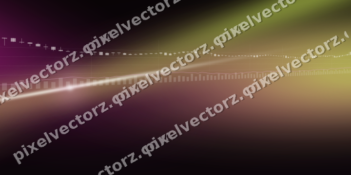 Glowing neon chart background in magenta and lime