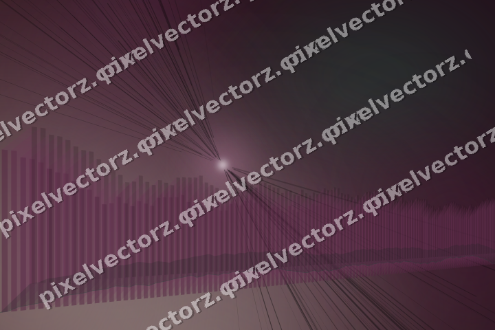 Glowing neon chart background in dark magenta and pink