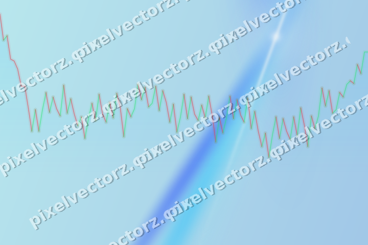Soft pastel chart background in cyan and teal