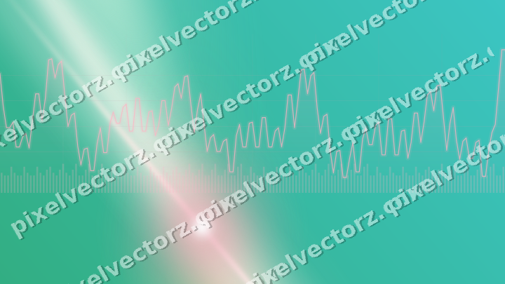 Glowing neon chart background in pale pink and pale amber