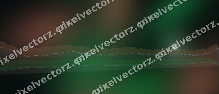 Glowing neon chart background in green and red