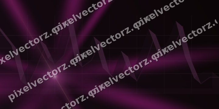 Glowing neon chart background in magenta and amber