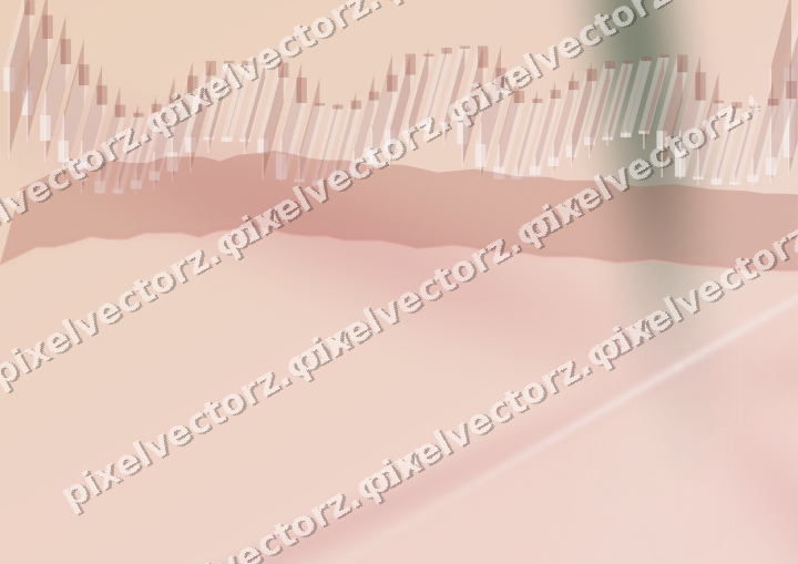 Soft pastel chart background in red and dark green
