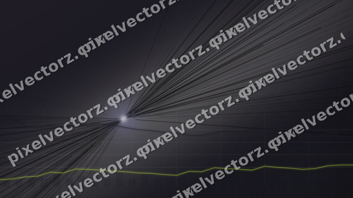 Glowing neon chart background in purple and lime