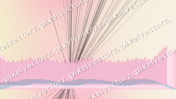 Soft pastel chart background in pink and cyan