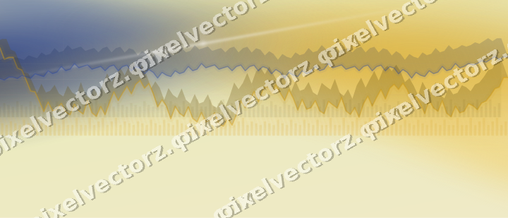 Soft pastel chart background in amber and blue