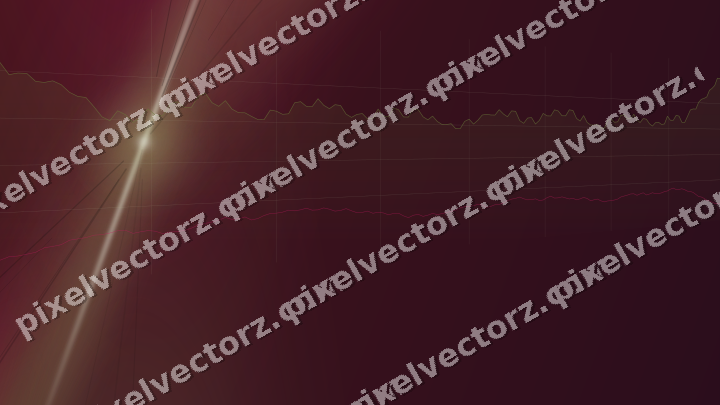 Glowing neon chart background in lime and pink