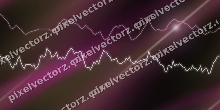 Nahtloser Neon Diagramm Hintergrund in Magenta und Bernstein
