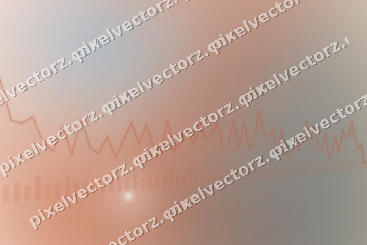 Soft pastel chart background in orange and cyan