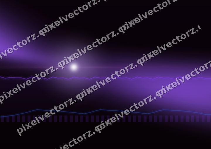 Glowing neon chart background in purple and blue