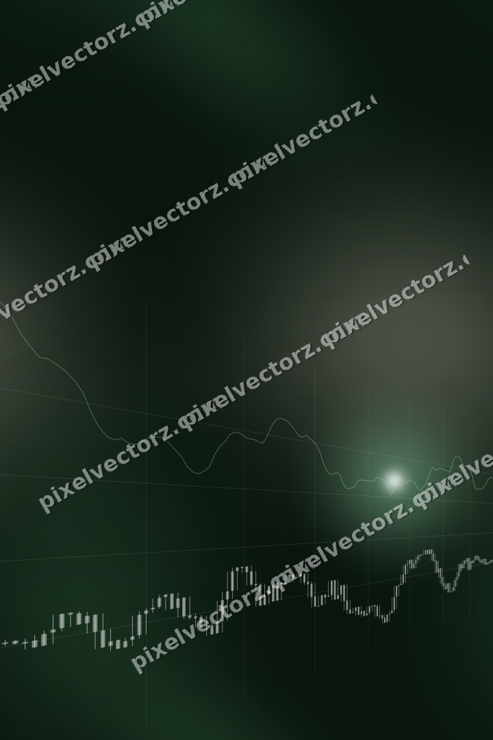 Nahtloser Neon Diagramm Hintergrund in Dunkelgrün und Bernstein