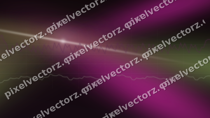Glowing neon chart background in magenta and lime
