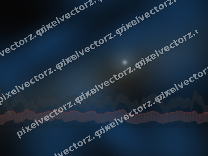 Glowing neon chart background in blue and red