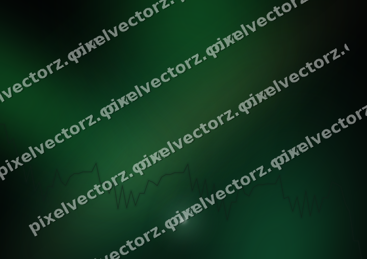 Glowing neon chart background in green and amber