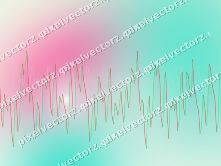 Soft pastel chart background in pink and orange