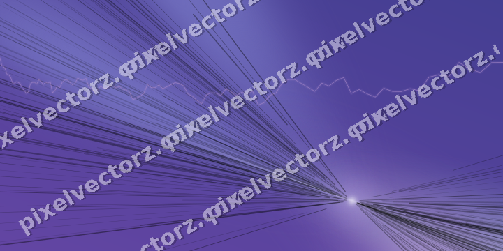 Glowing neon chart background in purple and blue