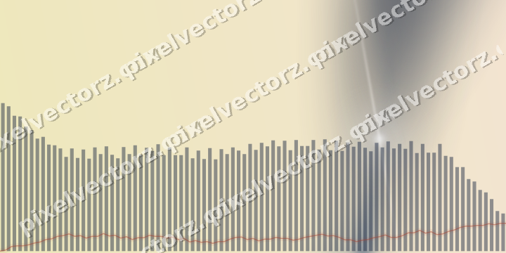 Soft pastel chart background in dark blue and red