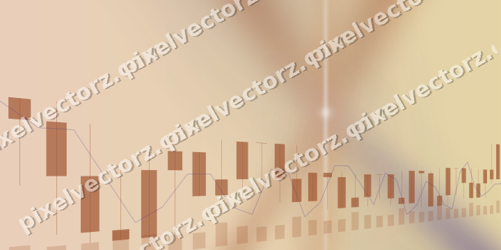 Soft pastel chart background in orange and blue