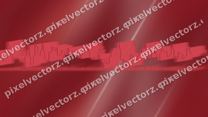 Nahtloser Neon Diagramm Hintergrund in Rot und Blasslimette