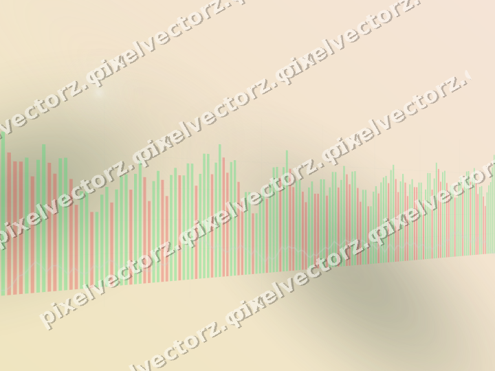 Soft pastel chart background in dark green and red