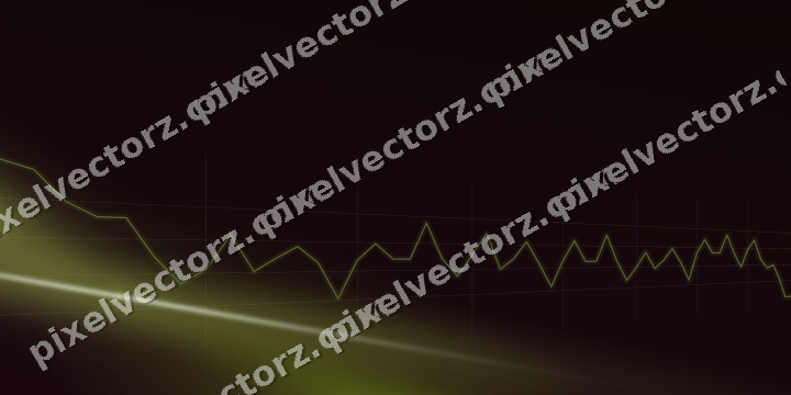Glowing neon chart background in lime and pink