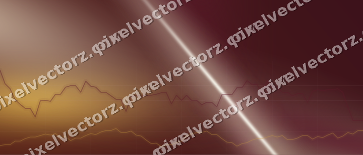 Glowing neon chart background in dark pink and amber