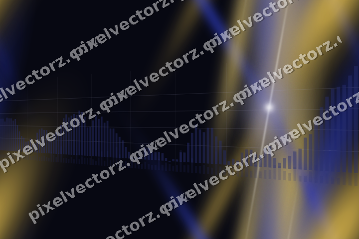 Nahtloser Neon Diagramm Hintergrund in Blau und Bernstein