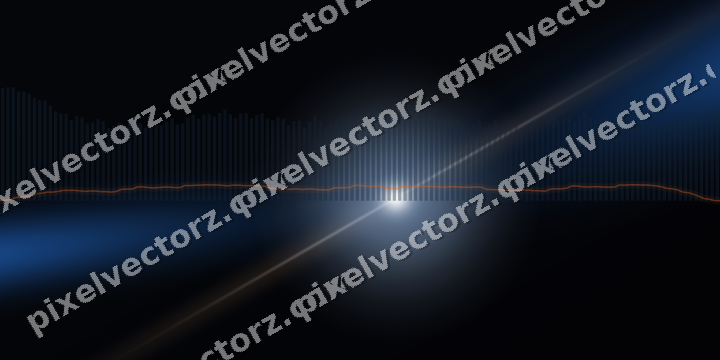 Glowing neon chart background in blue and orange