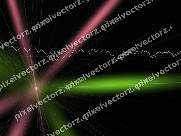 Glowing neon chart background in pink and lime