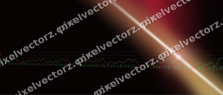 Glowing neon chart background in pink and red