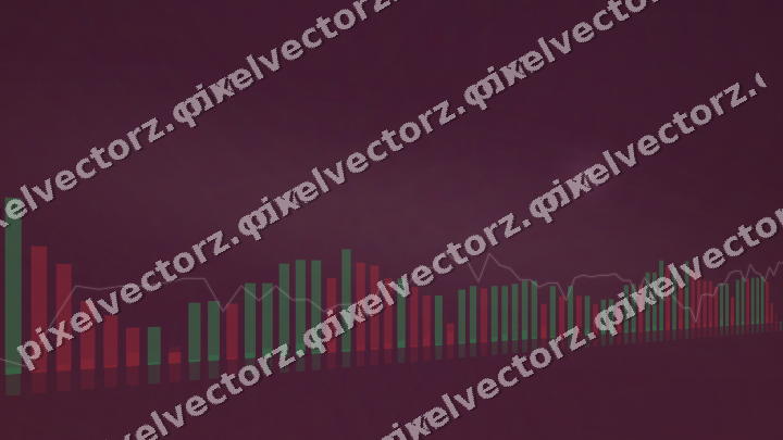 Glowing neon chart background in dark magenta and pink