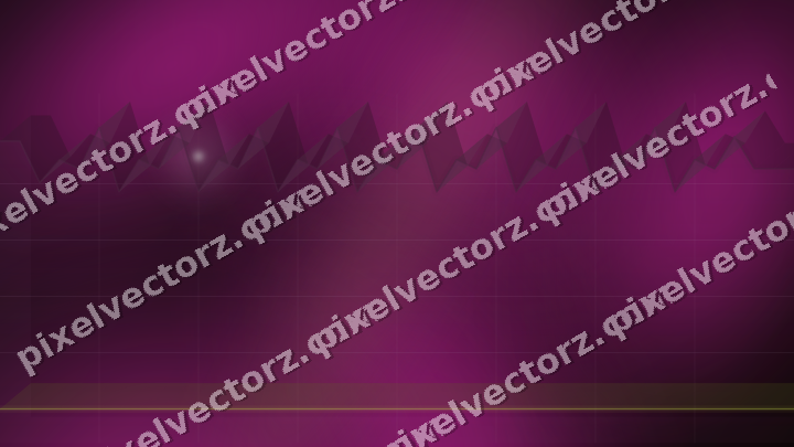 Glowing neon chart background in magenta and lime