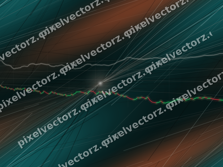 Nahtloser Neon Diagramm Hintergrund in Orange und Petrol