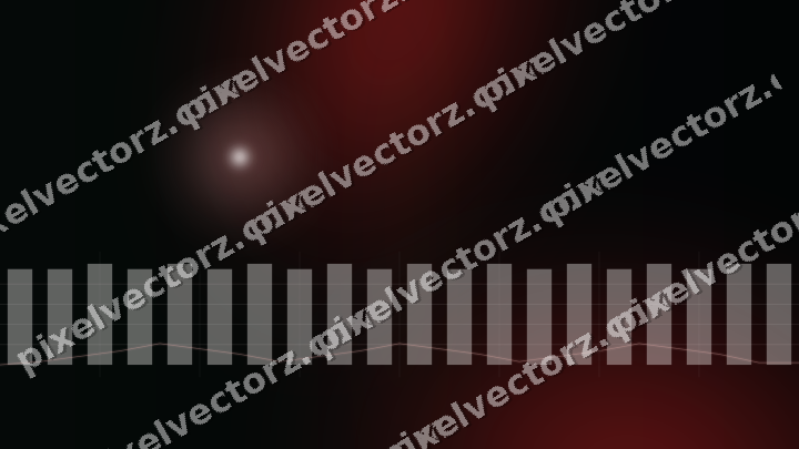 Glowing neon chart background in red and green