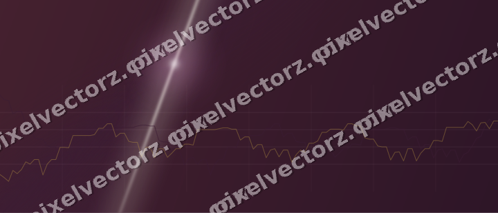 Glowing neon chart background in dark magenta and amber
