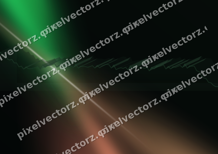 Glowing neon chart background in green and red