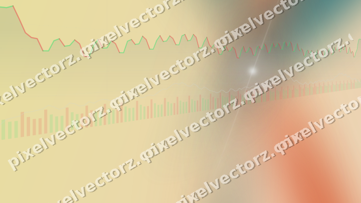 Soft pastel chart background in dark teal and orange