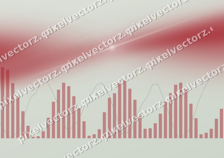 Soft pastel chart background in red and pale lime