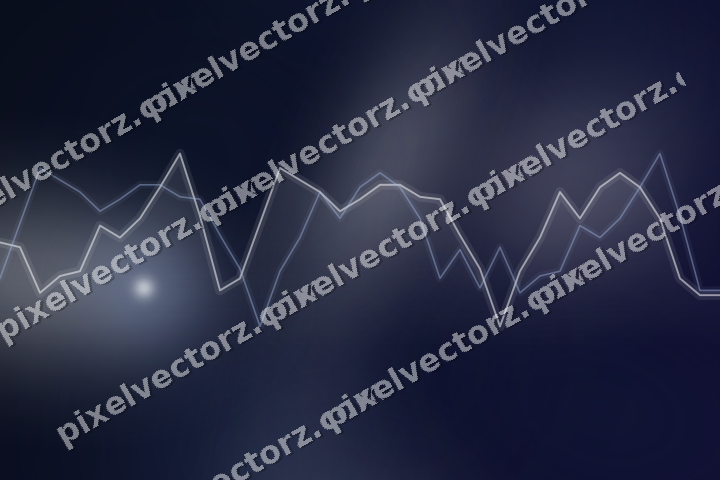 Leuchtender Neon Diagramm Hintergrund in Dunkelblau und Weiß