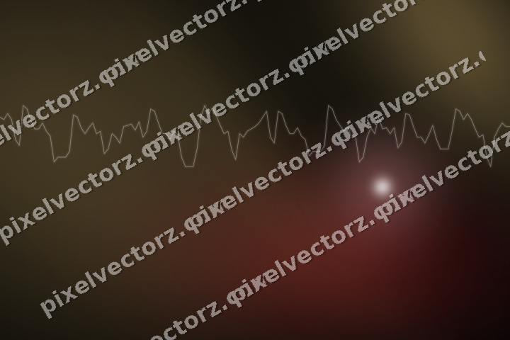 Glowing neon chart background in red and amber