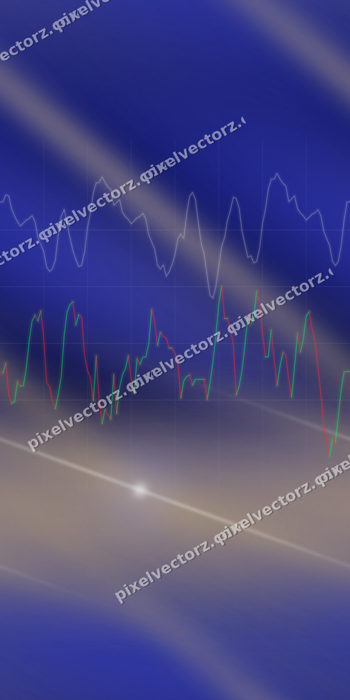 Nahtloser Neon Diagramm Hintergrund in Blau und Bernstein