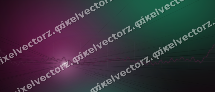 Glowing neon chart background in magenta and pink