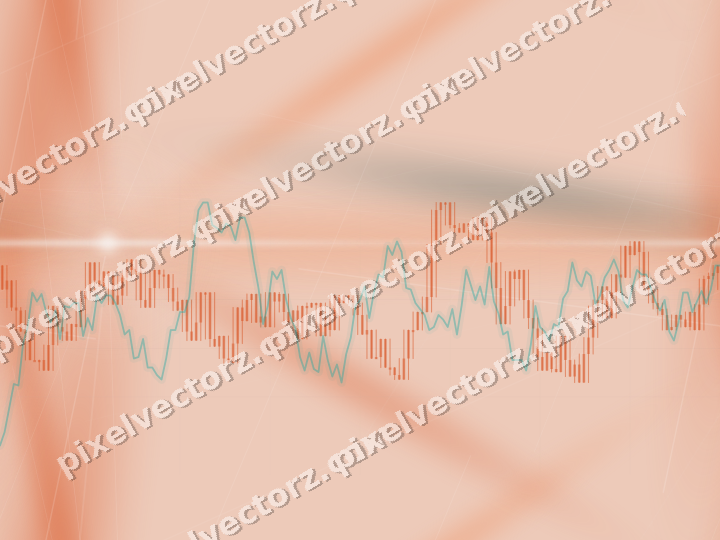 Nahtloser Pastell Diagramm Hintergrund in Orange und Petrol