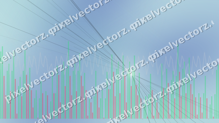 Soft pastel chart background in blue and cyan